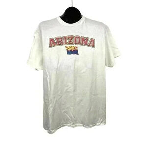 VTG Arizona White T-Shirts LARGE Grand Canyon State Y2K